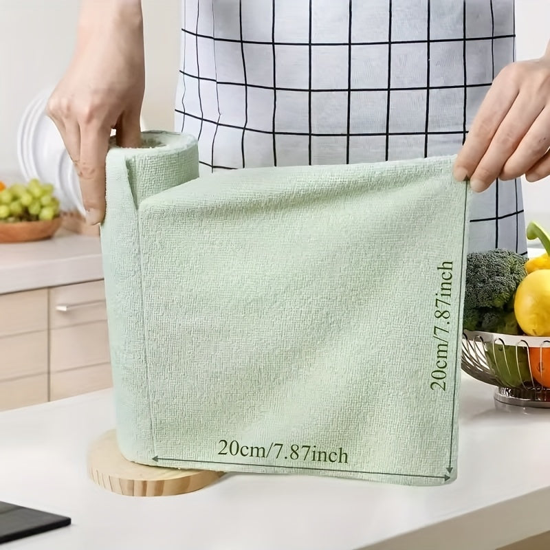 1 Roll/18 Sheets Microfiber Dish Cloth, Multi-functional Dishwashing Towel, Reusable Cleaning Wipes, Household Kitchen Towel Roll, Dish Cloth, Multi-purpose Alternative, Suitable for Living Room, Bedroom, and Kitchen Cleaning Supplies