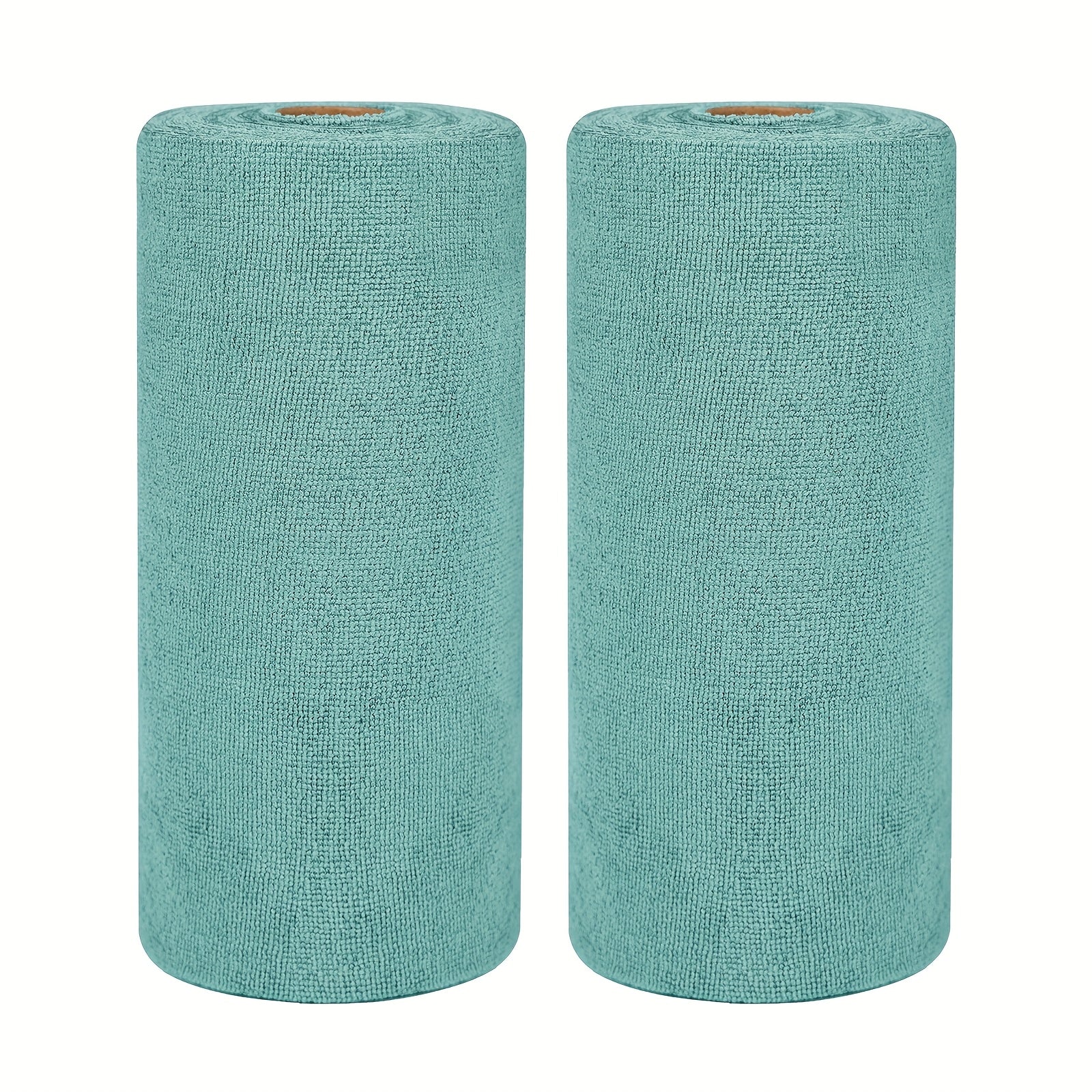 50 Pack Washable Reusable Cleaning Cloths Microfiber Towel Tear Away Cleaning Towels Roll 12×12 Absorbent Rags Drying Dishcloths For Kitchen House Car