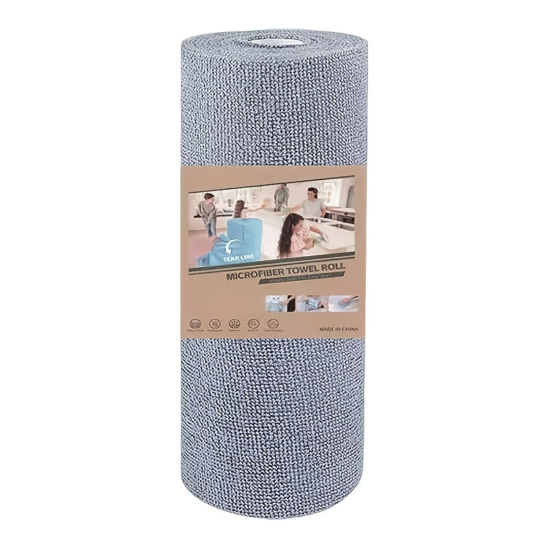 1 Roll/18 Sheets Microfiber Dish Cloth, Multi-functional Dishwashing Towel, Reusable Cleaning Wipes, Household Kitchen Towel Roll, Dish Cloth, Multi-purpose Alternative, Suitable for Living Room, Bedroom, and Kitchen Cleaning Supplies