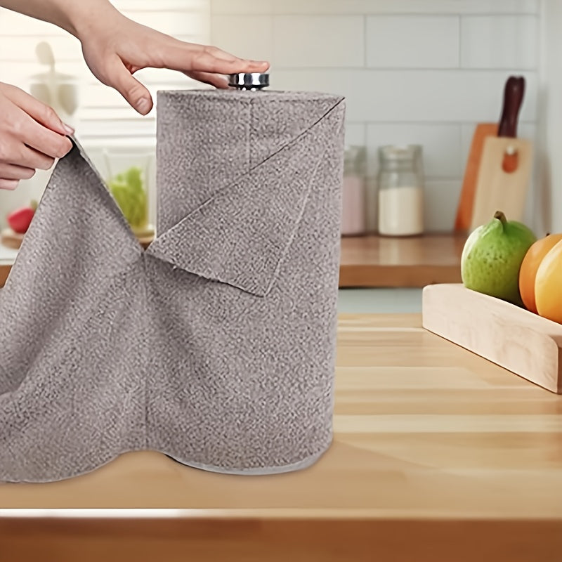 50 Pack Washable Reusable Cleaning Cloths Microfiber Towel Tear Away Cleaning Towels Roll 12×12 Absorbent Rags Drying Dishcloths For Kitchen House Car