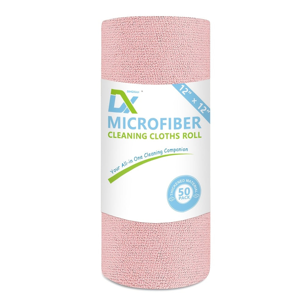 100 Pack Microfiber Cleaning Cloth - Super Absorbent Reusable Cleaning Cloth, 12 "X12" Scratch Free And Hairless for Cars, Kitchens, Homes, Bathrooms, Offices - Multi-Purpose Cleaning Products, Multifunctional Cleaning Cloth, Textured Surface Cloth