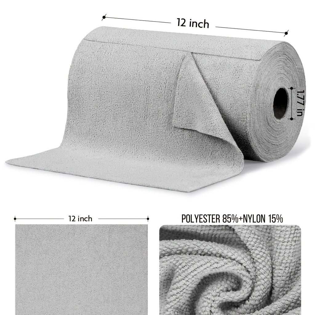 100 Pack Microfiber Cleaning Cloth - Super Absorbent Reusable Cleaning Cloth, 12 "X12" Scratch Free And Hairless for Cars, Kitchens, Homes, Bathrooms, Offices - Multi-Purpose Cleaning Products, Multifunctional Cleaning Cloth, Textured Surface Cloth